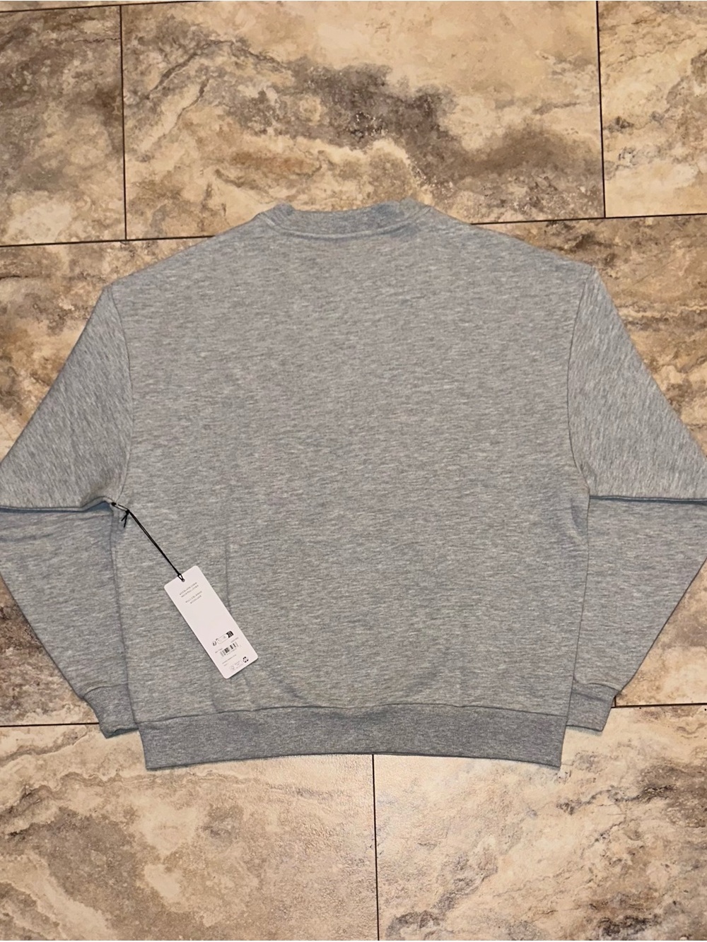 Alo Yoga Accolade Crewneck Pullover Sweatshirt Heather Grey Size Large - Picture 2 of 11